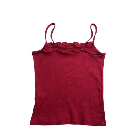 ASOS Womens Ribbed Cotton Camisole Top Size S Red - Picture 3 of 6